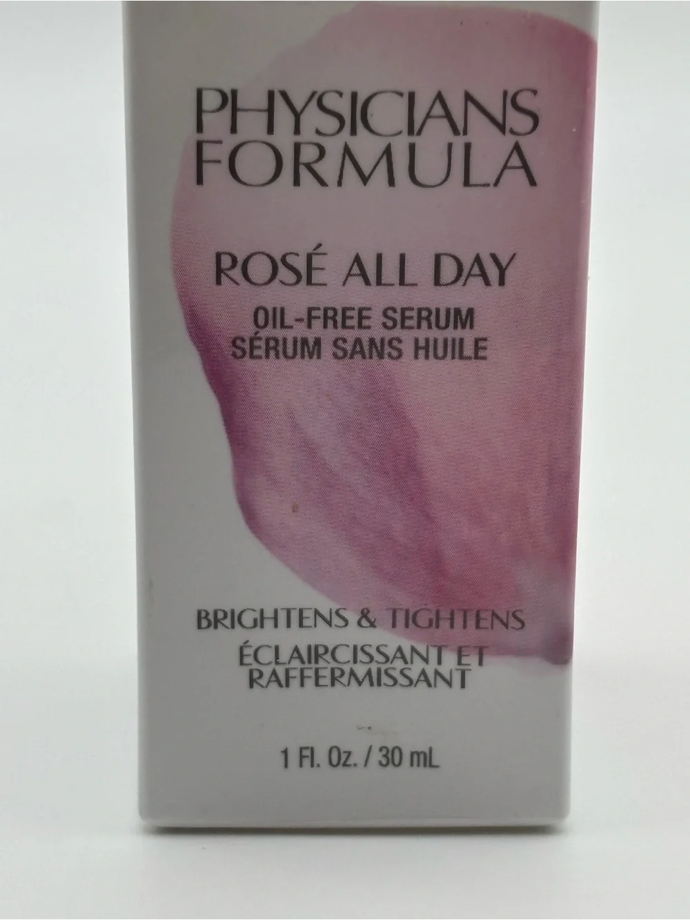 Physicians Formula Rosé All Day Oil-Free Brightening Serum 1 fl oz / 30 mL New